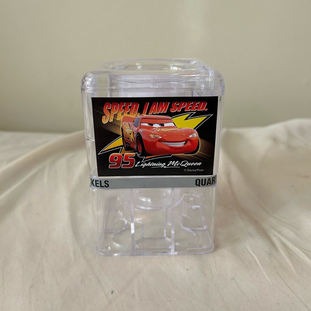 Disney Cars Lightning McQueen Coin Sorter Bank